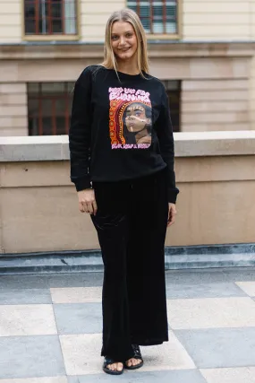 Fire Within NAIDOC 2024 Black Cotton Blend Crew Neck Women's Sweatshirt