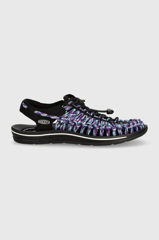 Keen sandals Uneek Flat men's black color 1028874