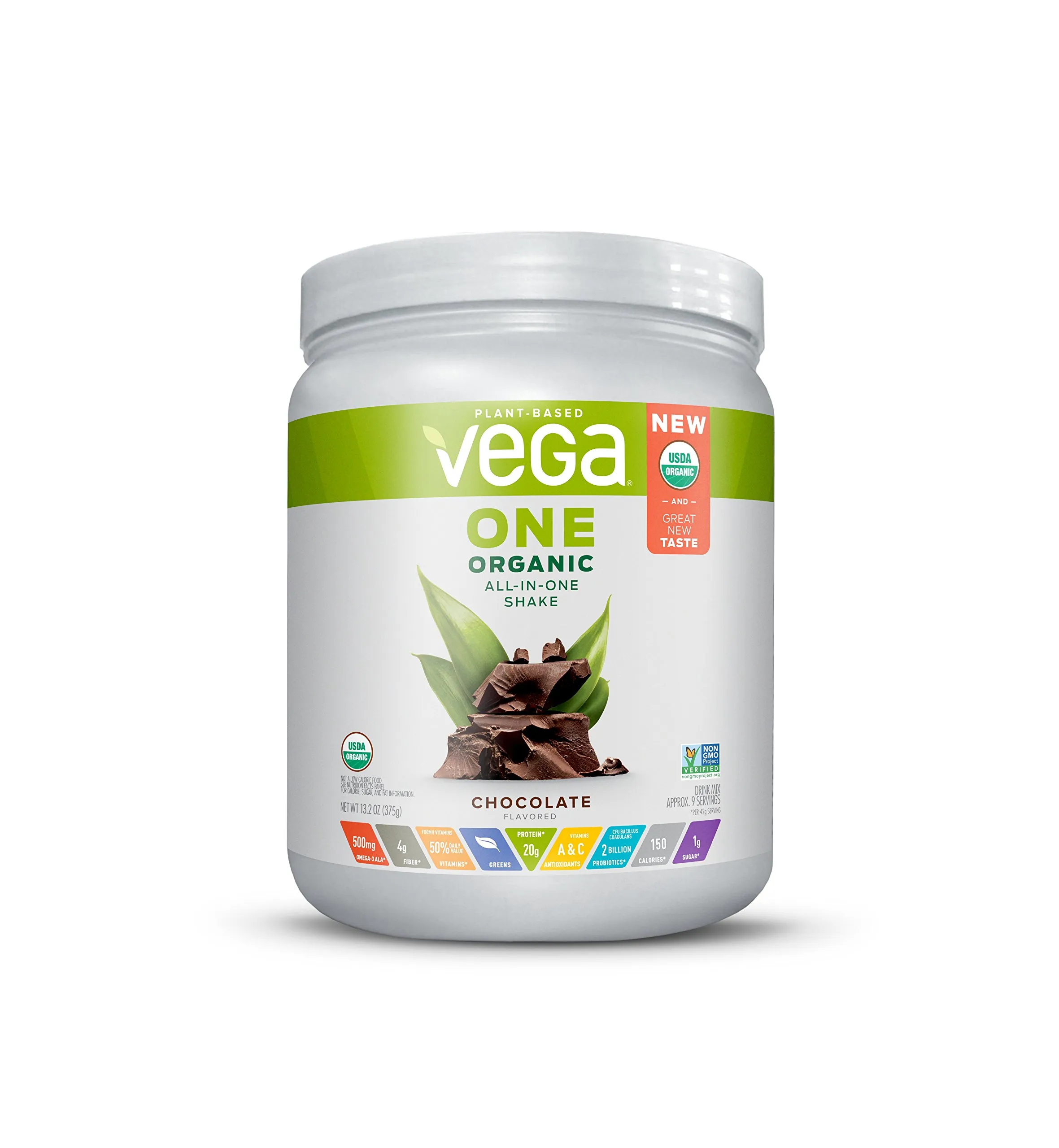 Vega One All-in-One Shake Chocolate 13.2 oz (375 g)